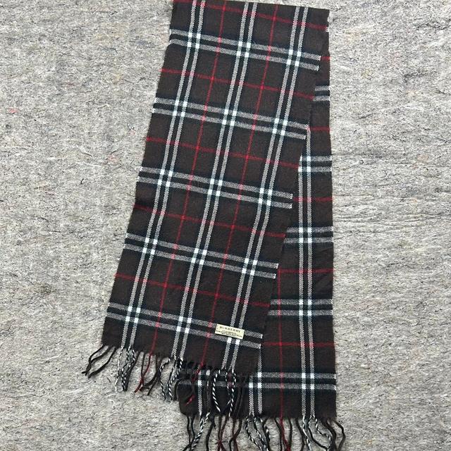 Burberry Men's Scarf - Brown/Red on Productcaster.