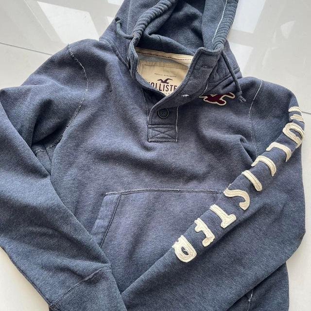 Hollister Co. Men's Hoodie - Grey - L on Productcaster.