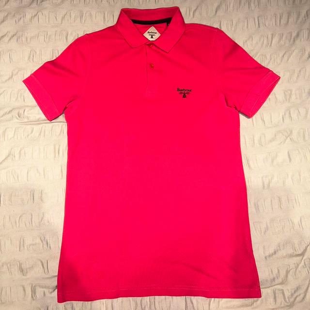 Barbour Men's Polo shirt - Pink - S on Productcaster.