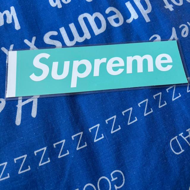 Supreme Sticker - Blue/White on Productcaster.