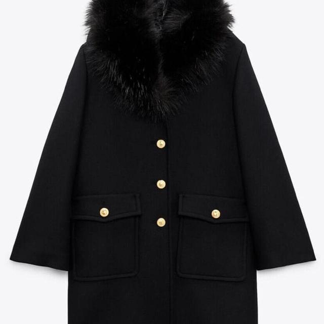 Zara Women's Coat - Black - L on Productcaster.