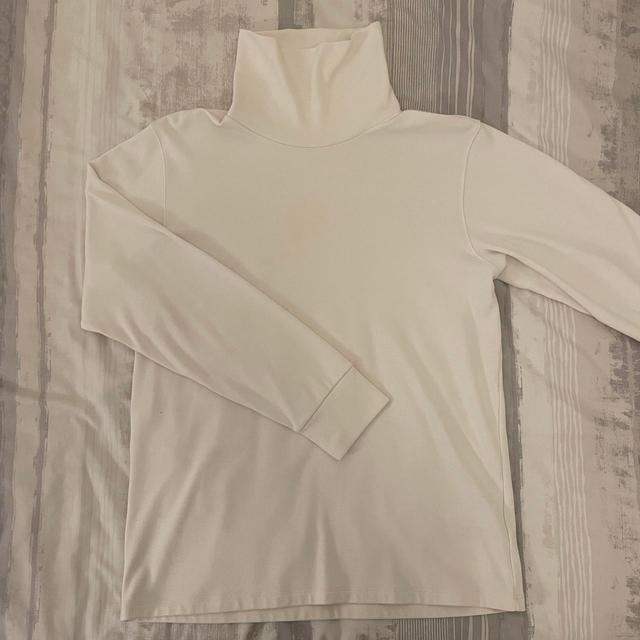 UNIQLO Men's Jumper - White/Cream - M on Productcaster.