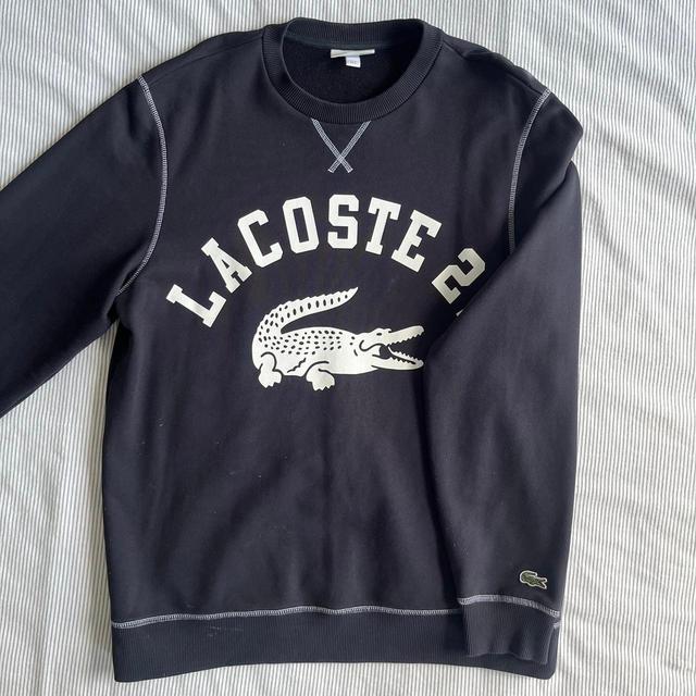 Lacoste Men's Sweatshirt - Navy - L on Productcaster.