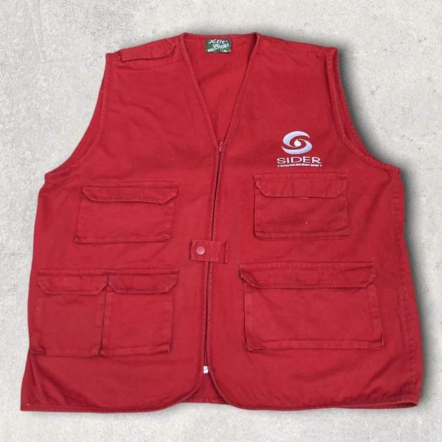 American Vintage Men's Gilet - Red - XL on Productcaster.