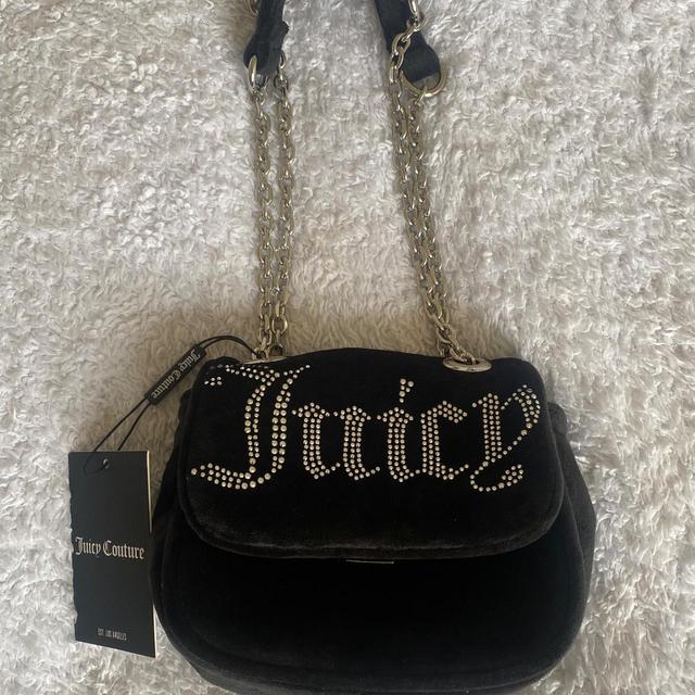 Juicy Couture Women's Shoulder bags - Black/Silver on Productcaster.