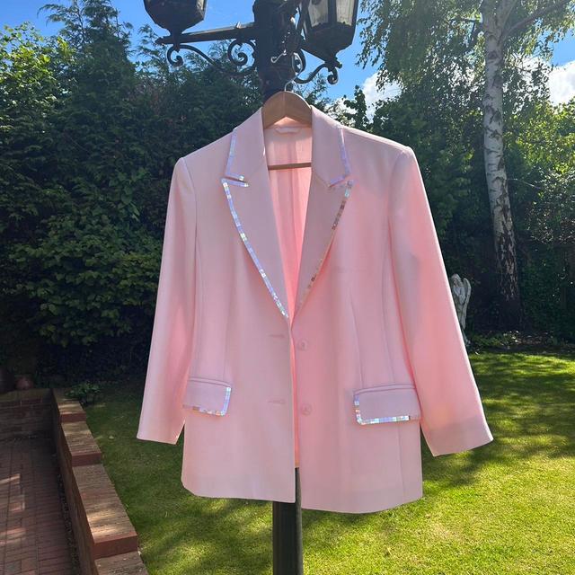 Women's Blazer Jacket - Pink - S on Productcaster.