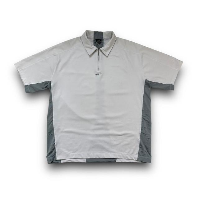 Nike Men's Polo shirt - Grey/White - XL on Productcaster.