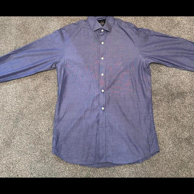 Savile Row Company Men's Shirt - Blue/Purple on Productcaster.