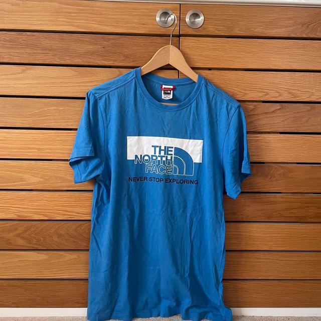 The North Face Men's T-shirt - Blue - S on Productcaster.