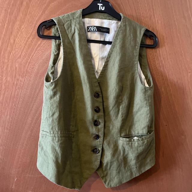 Zara Women's Waistcoat - Green/Khaki - 6 on Productcaster.