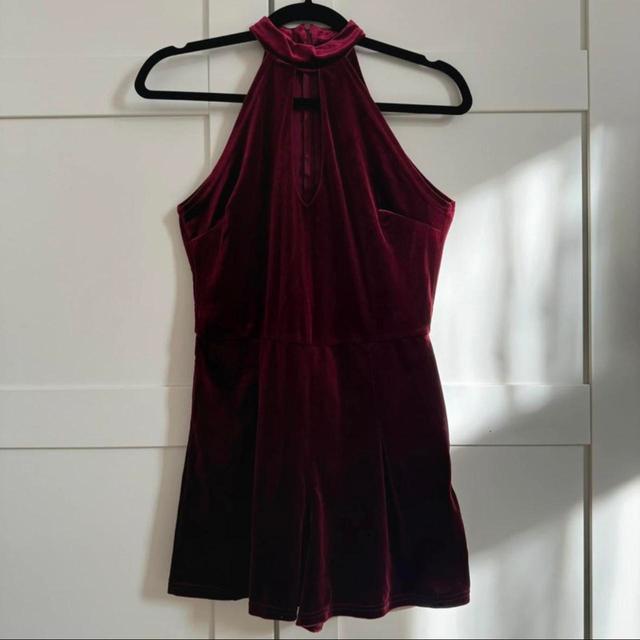 Primark Women's Playsuit - Burgundy/Red - UK 12 on Productcaster.