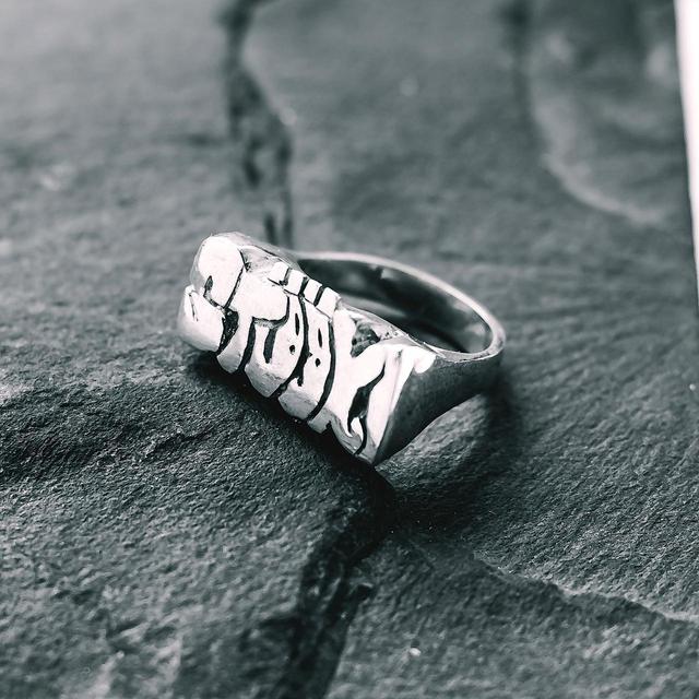 Handmade Men's Ring - Silver on Productcaster.