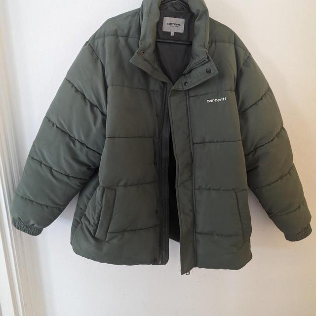 Carhartt WIP Men's Puffer Jacket - Green - L on Productcaster.