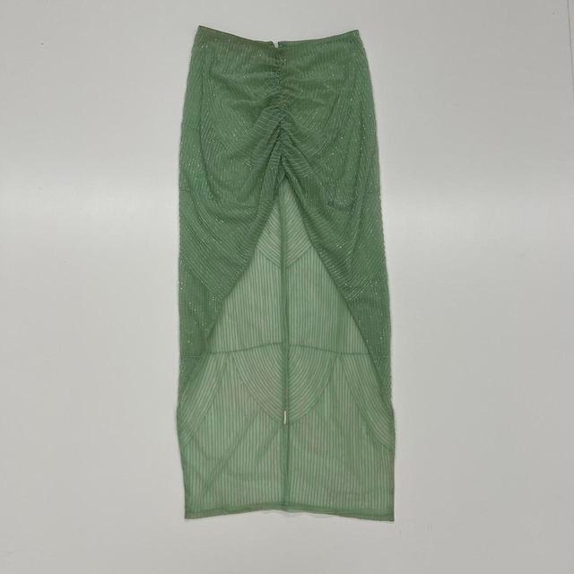 Vintage Women's Skirt - Green - S on Productcaster.