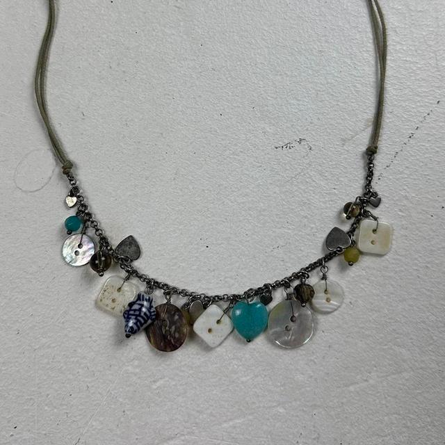 Vintage Women's Necklace - Multi/Silver on Productcaster.