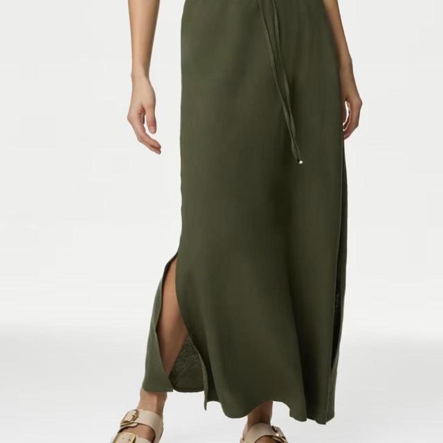 M&S Collection Women's Skirt - Green/Khaki - UK 8 on Productcaster.