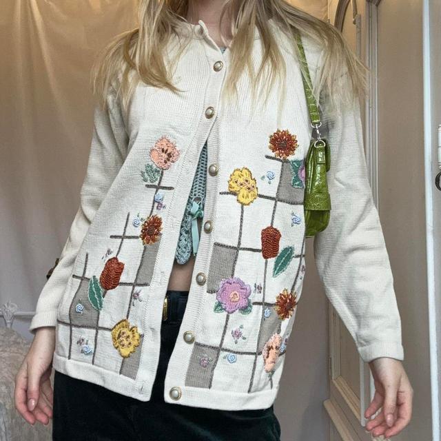 Women's Cardigan - Cream - One size on Productcaster.