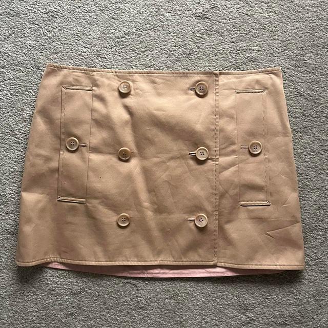 Burberry Women's Skirt - Tan/Brown - UK 12 on Productcaster.