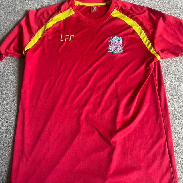 Liverpool F.C. Men's T-shirt - Red/Yellow - L on Productcaster.