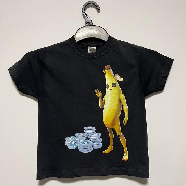 Fruit of the Loom Kids' T-shirt - Black/Yellow - 3 years on Productcaster.