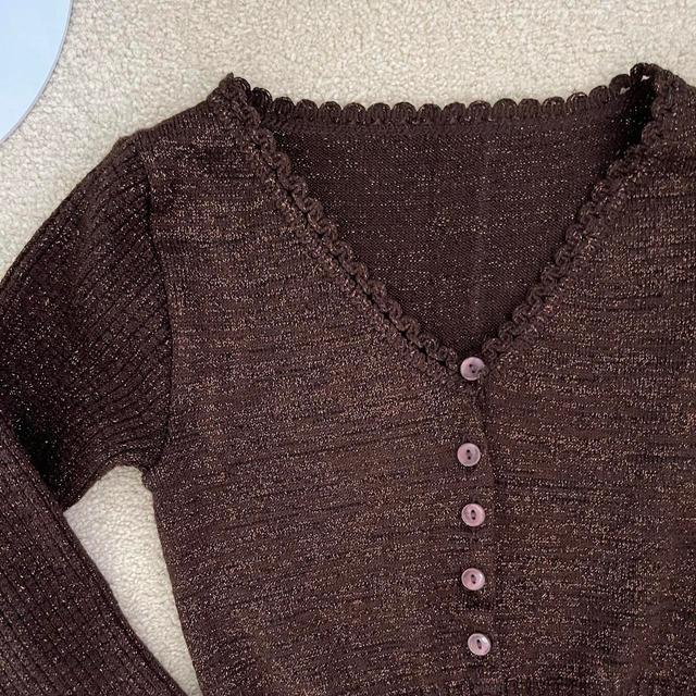 Women's Cardigan - Brown - S on Productcaster.