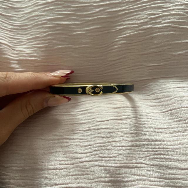 Coach Women's Bracelet - Black/Gold on Productcaster.