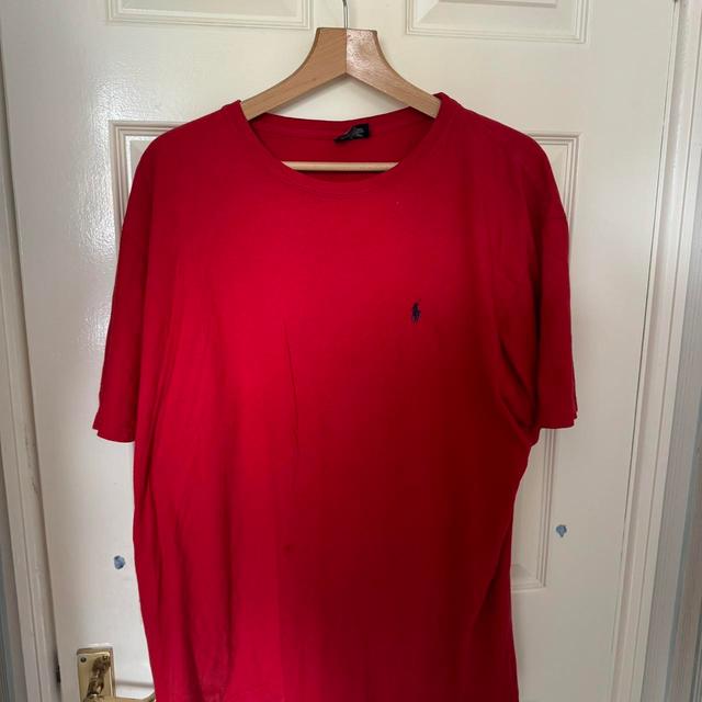 Polo Ralph Lauren Men's T-shirt - Red - XL on Productcaster.