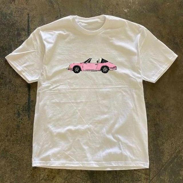 Women's T-shirt - Pink/White - L on Productcaster.