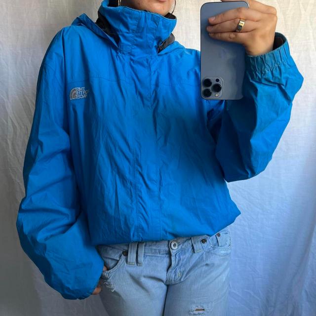 The North Face Men's Windbreaker Jacket - Blue - XXL on Productcaster.