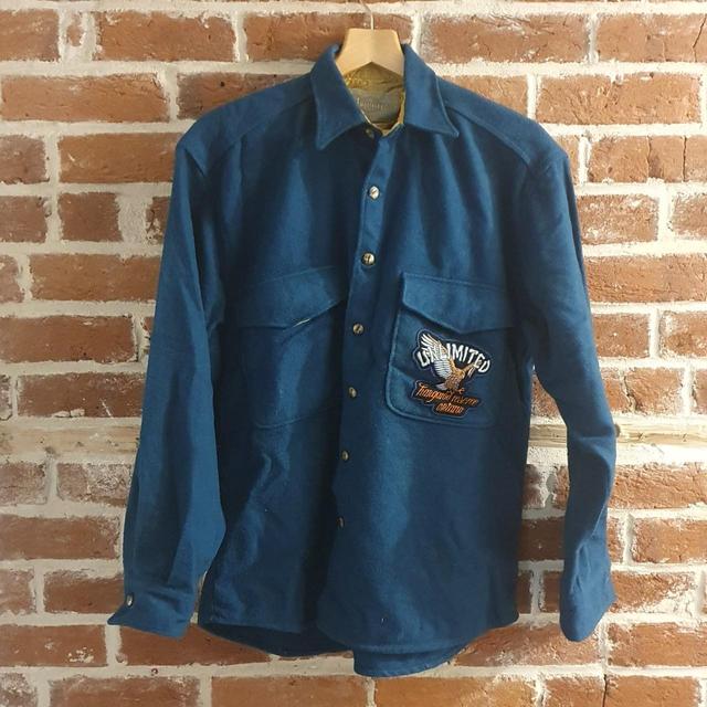 Vintage Men's Shirt - Blue - L on Productcaster.