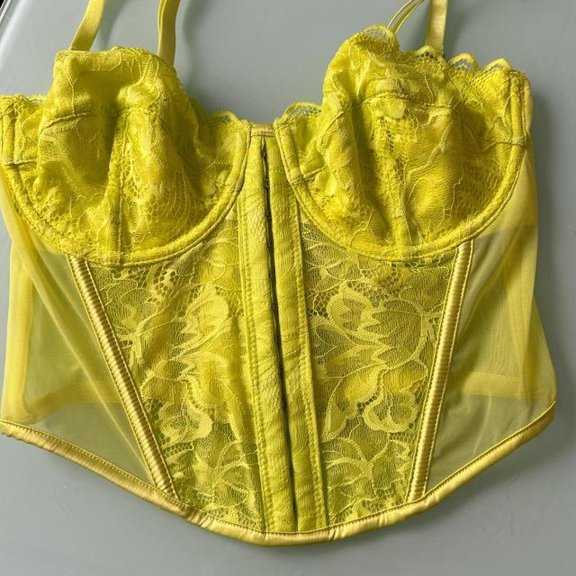 Women's Corset - Green/Yellow - 32 on Productcaster.