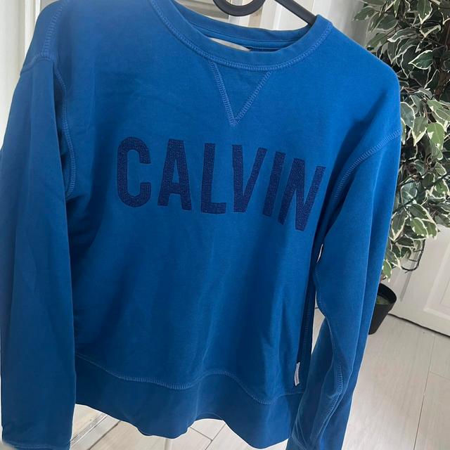 Calvin Klein Women's Jumper - Blue - S on Productcaster.