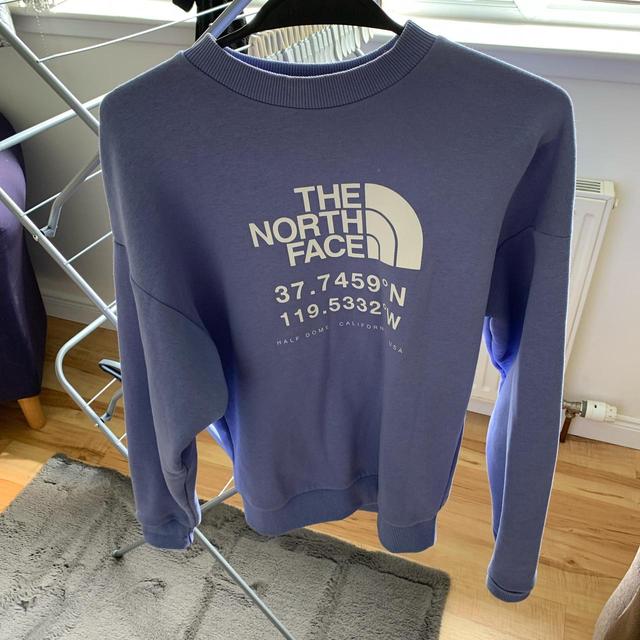 The North Face Women's Sweatshirt - Purple/White - XS on Productcaster.