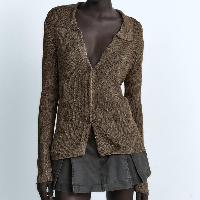 Zara Women's Cardigan - Brown - S on Productcaster.