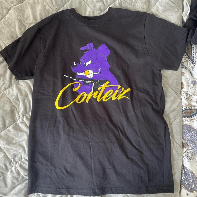 Corteiz Men's T-shirt - Purple/Black - S on Productcaster.