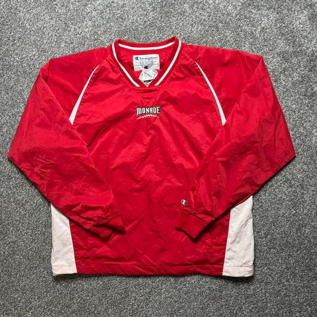 Champion Men's Jumper - Red/White - L on Productcaster.