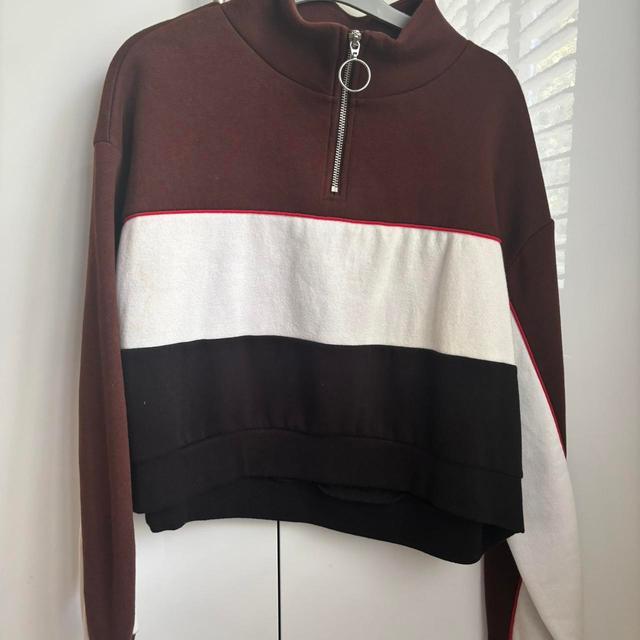 H&M Women's Sweatshirt - Brown/Multi - M on Productcaster.