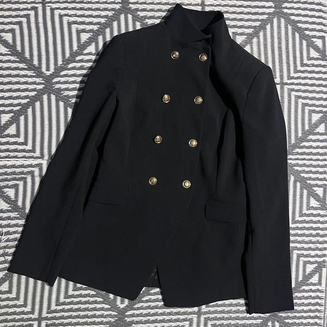 Zara Women's Tailored jacket - Navy/Blue - S on Productcaster.