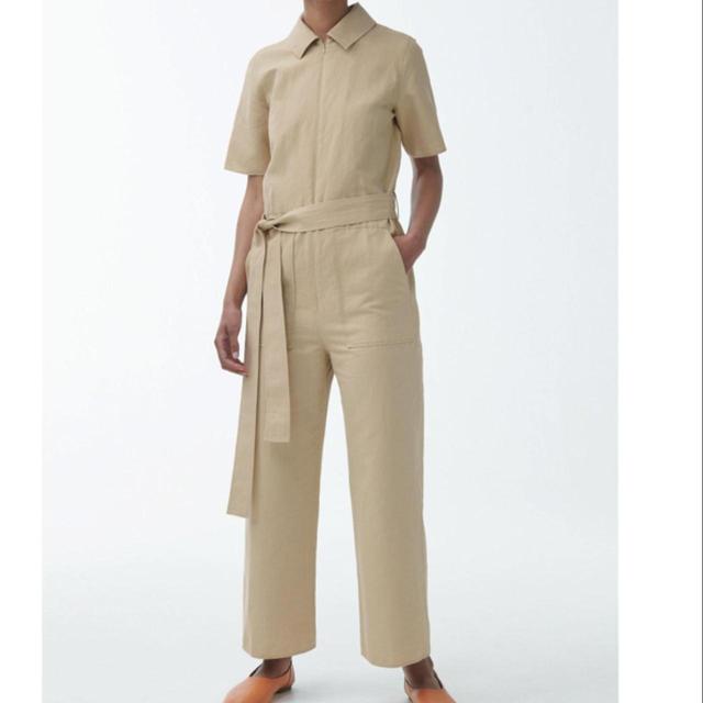 COS Women's Jumpsuit - Tan/Cream - UK 32 on Productcaster.