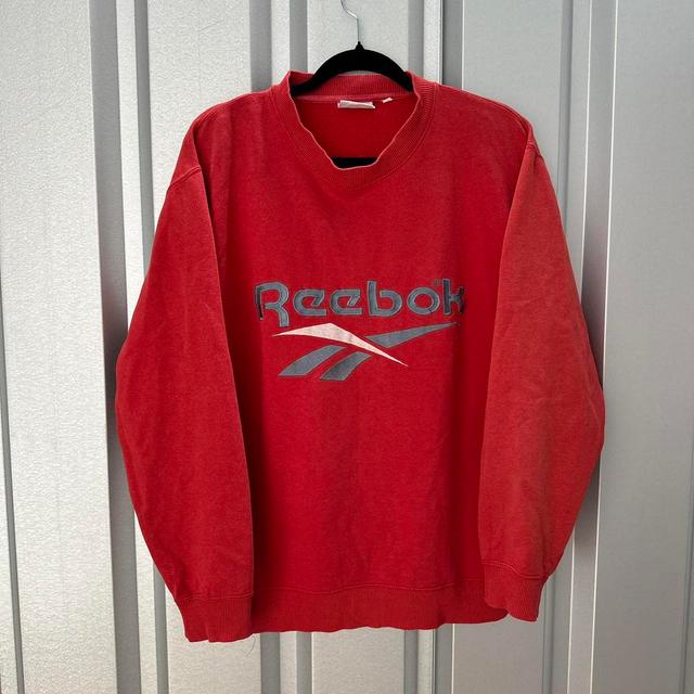 Reebok Men's Sweatshirt - Red - M on Productcaster.