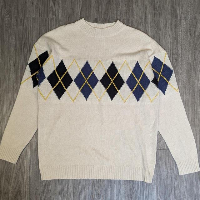 Wednesday's Girl Women's Jumper - Cream/Navy - M on Productcaster.