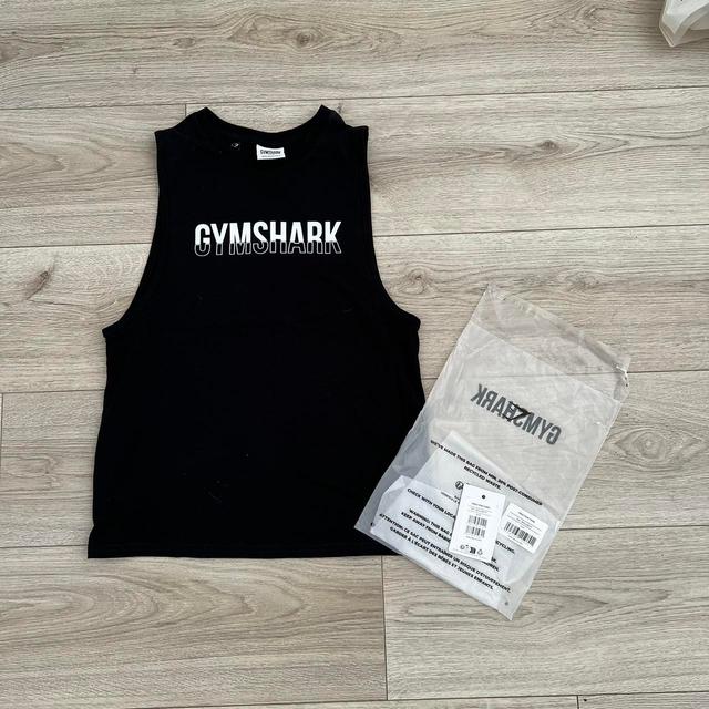 Gymshark Women's Vest - Black/White - 6 on Productcaster.