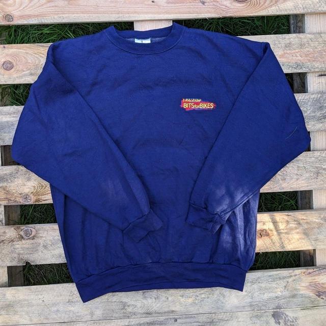 Vintage Men's Jumper - Navy/Multi - L on Productcaster.