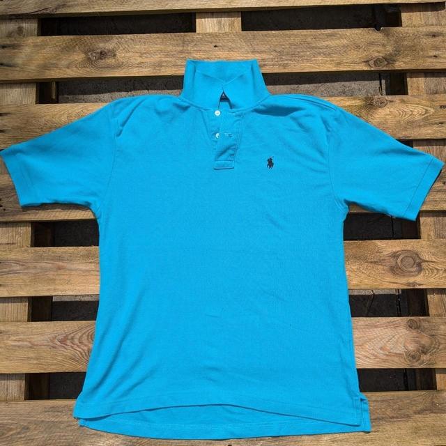 Ralph Lauren Men's Polo shirt - Blue - L on Productcaster.