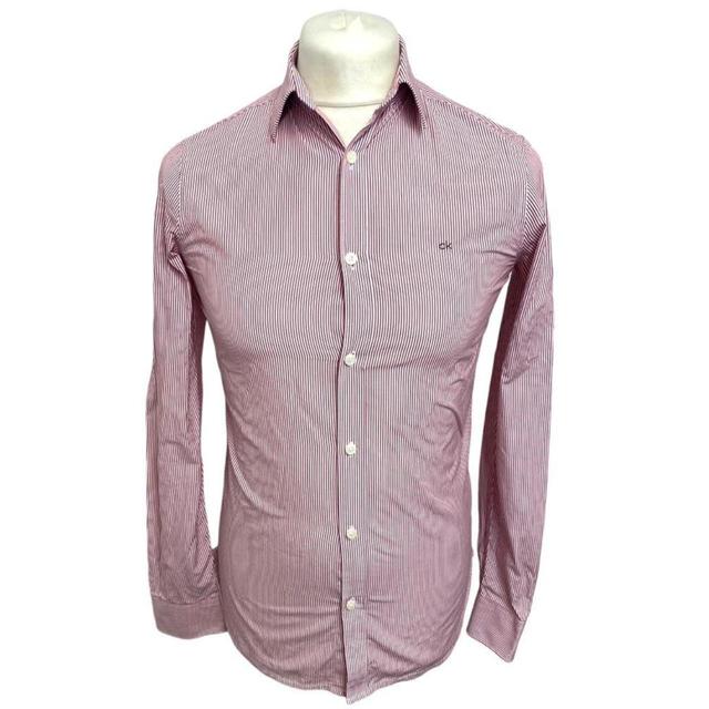 Calvin Klein Men's Shirt - Red - XS on Productcaster.