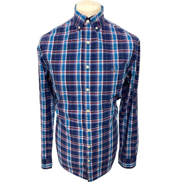 GANT Men's Shirt - Blue - L on Productcaster.