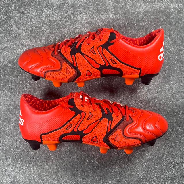 Adidas Men's Boots - Red/Orange - UK 8.5 on Productcaster.