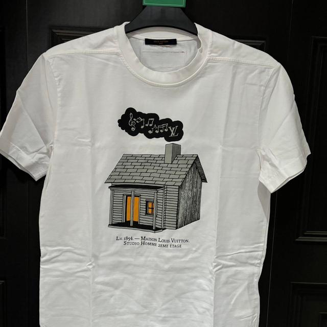 Louis Vuitton Men's T-shirt - White - S on Productcaster.