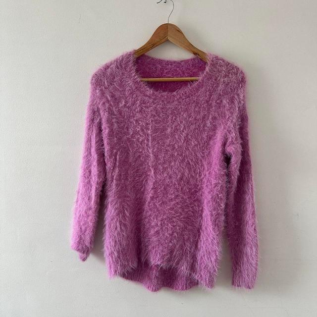 Vintage Women's Jumper - Pink - S on Productcaster.