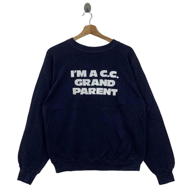 Men's Sweatshirt - Navy - L on Productcaster.